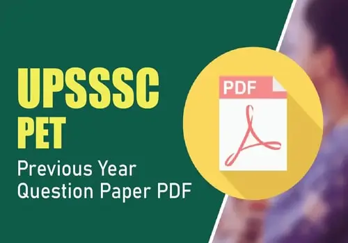 UPSSSC PET Previous Year Paper PDF